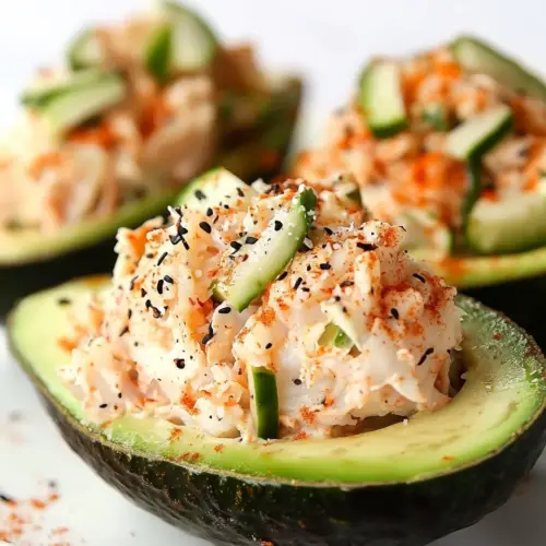 California Spicy Crab Stuffed Avocado