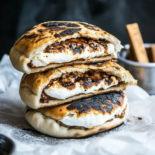Campfire Grilled S’more Calzones