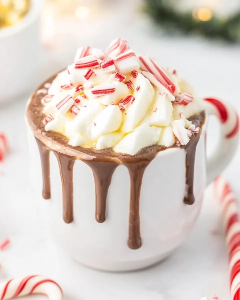 Candy Cane Hot Chocolate