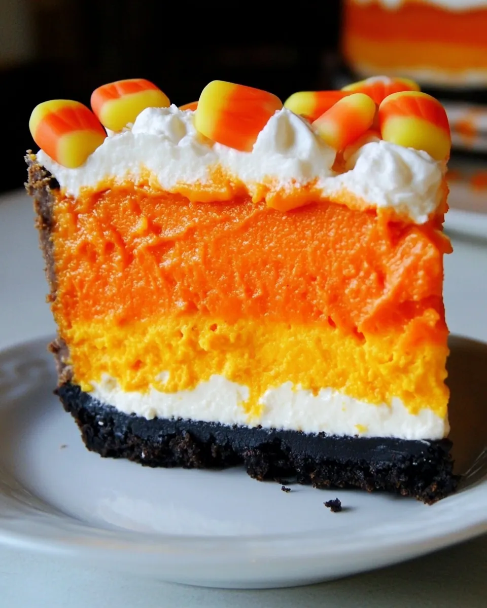 Candy Corn Cheesecake