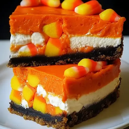 Candy Corn Cheesecake