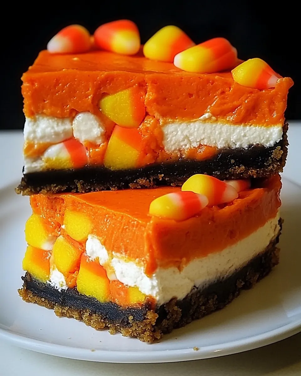 Candy Corn Cheesecake