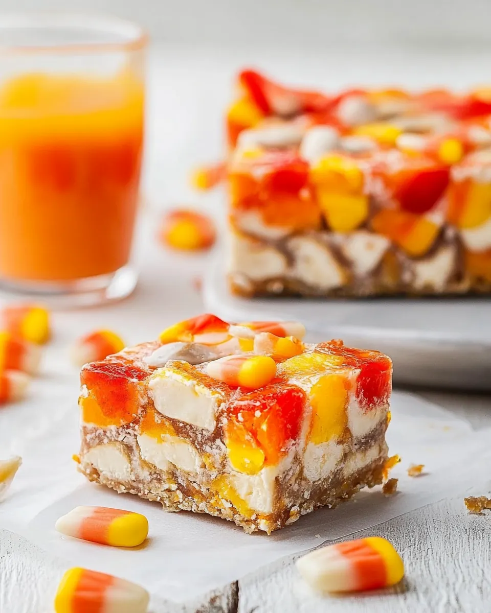 Candy Corn Magic Bars