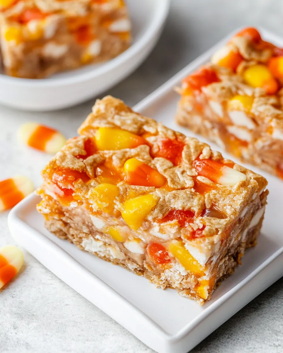 Candy Corn Magic Bars