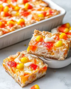 Candy Corn Magic Bars