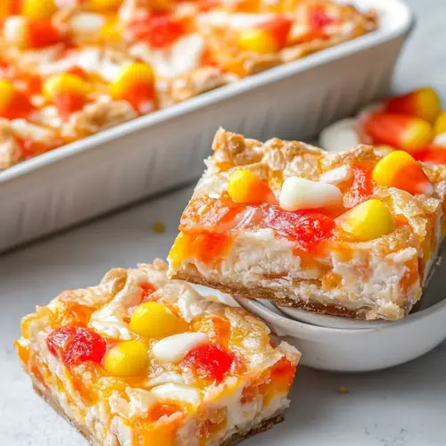 Candy Corn Magic Bars