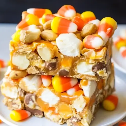 Candy Corn Peanut Butter Bars