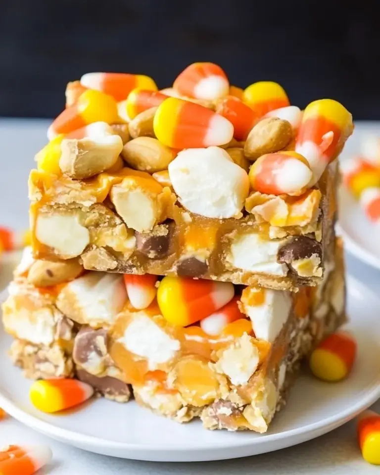 Candy Corn Peanut Butter Bars