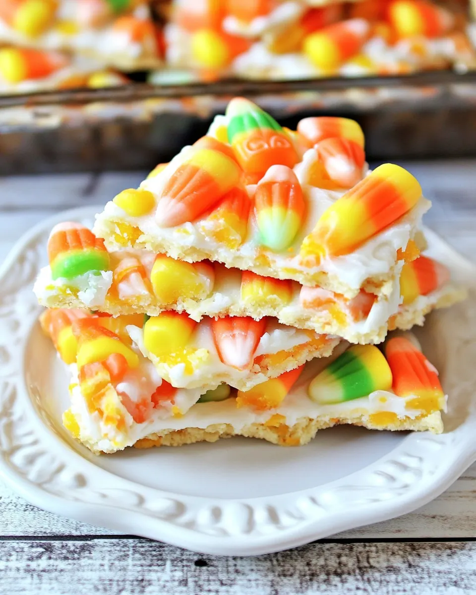 Candy Corn Sugar Cookie Bark