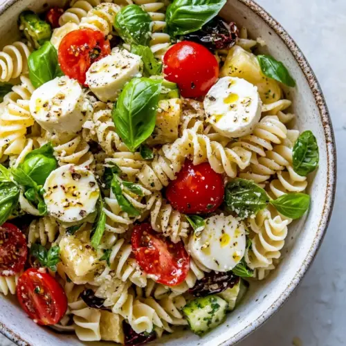 Caprese Caesar Pasta Salad