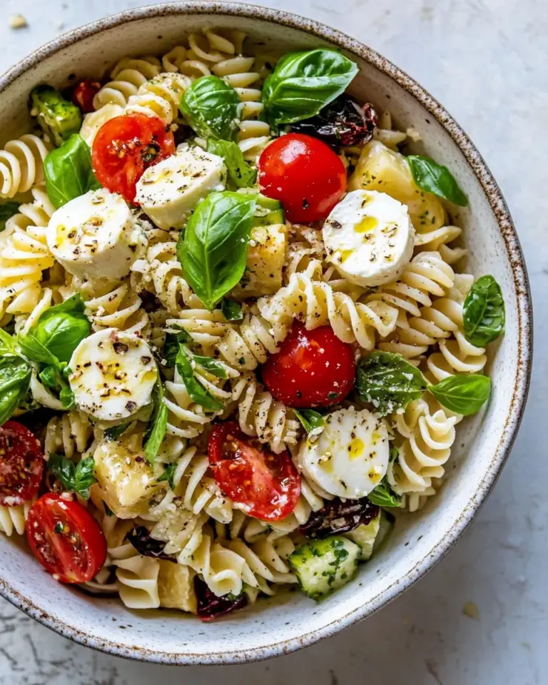 Caprese Caesar Pasta Salad