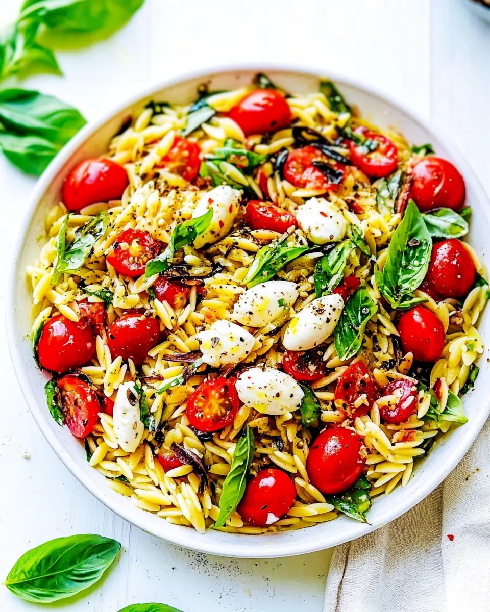 Caprese Orzo Salad
