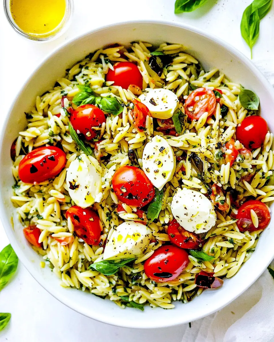 Caprese Orzo Salad