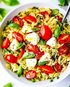 Caprese Orzo Salad