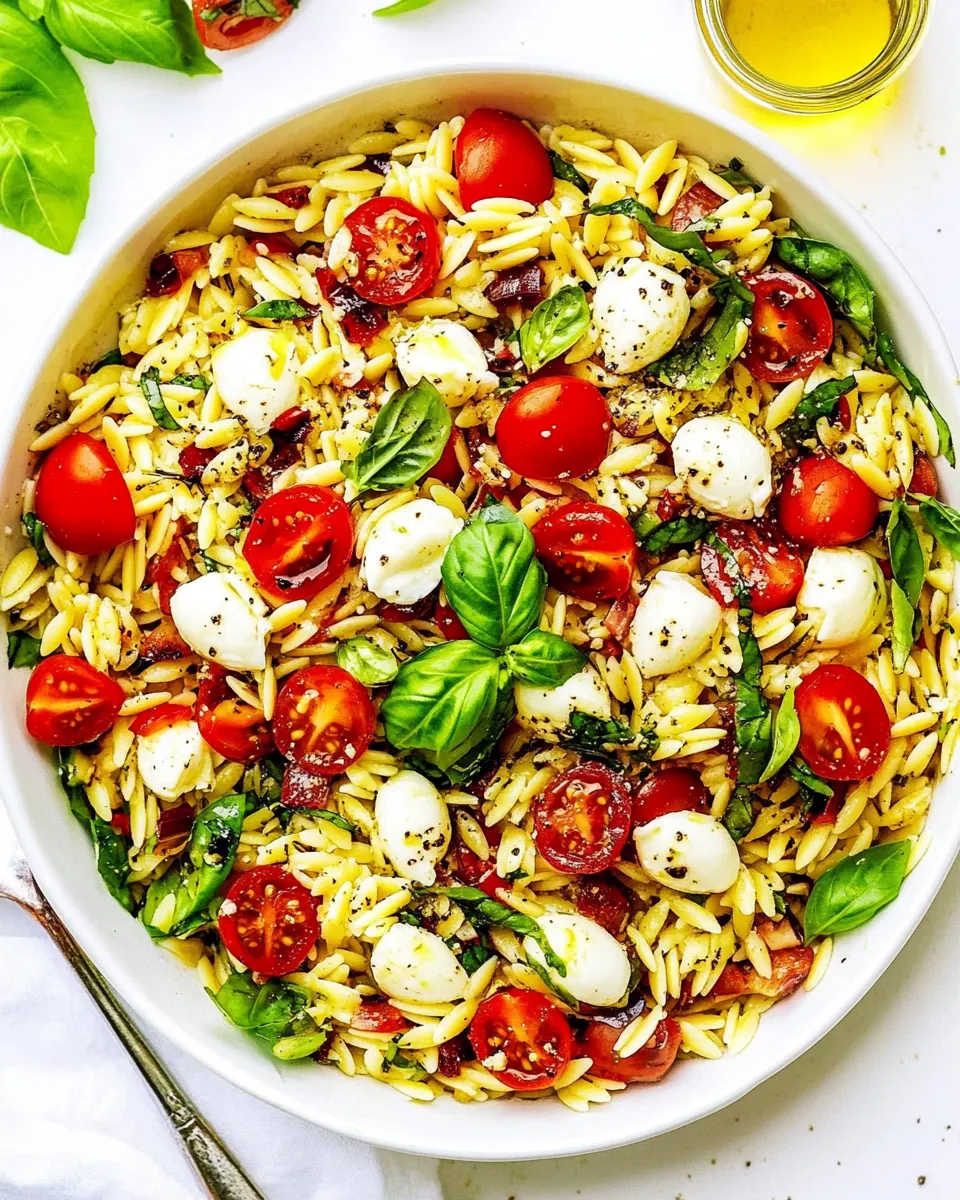 Caprese Orzo Salad