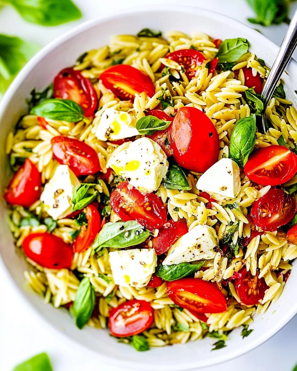 Caprese Orzo Salad