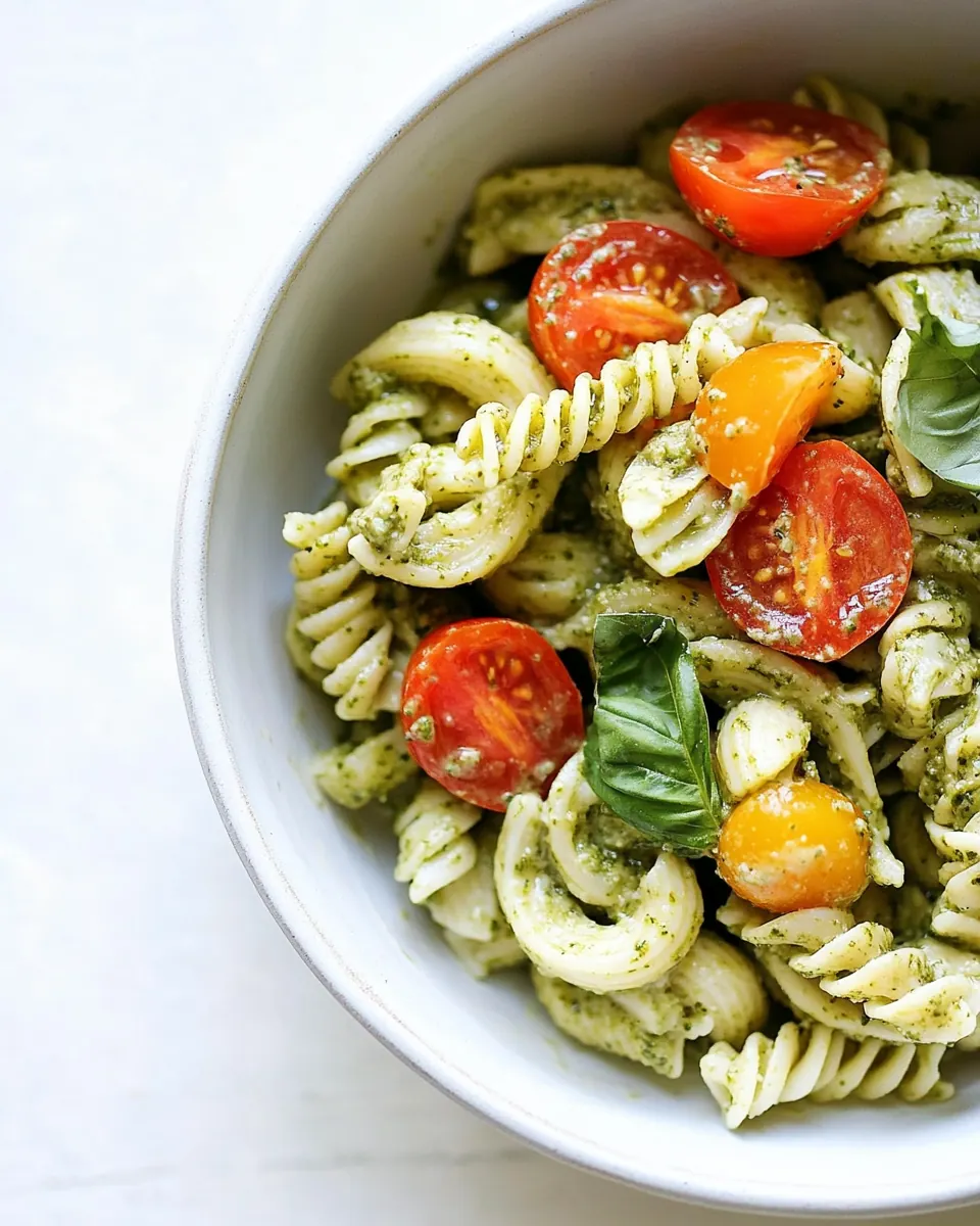 Caprese Pesto Pasta Salad