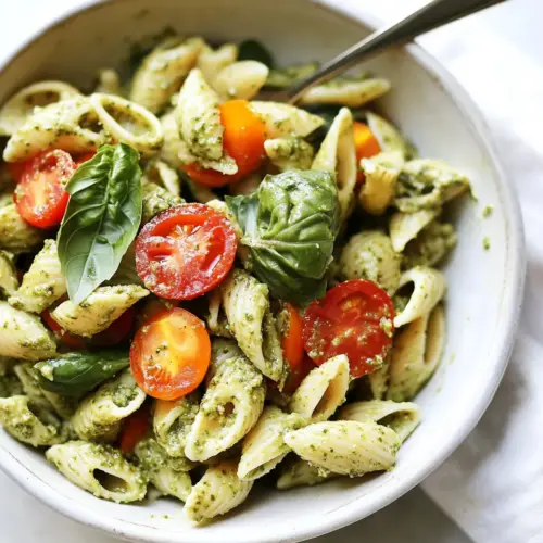 Caprese Pesto Pasta Salad