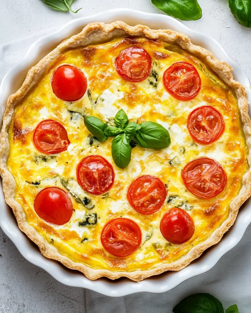 Caprese Quiche