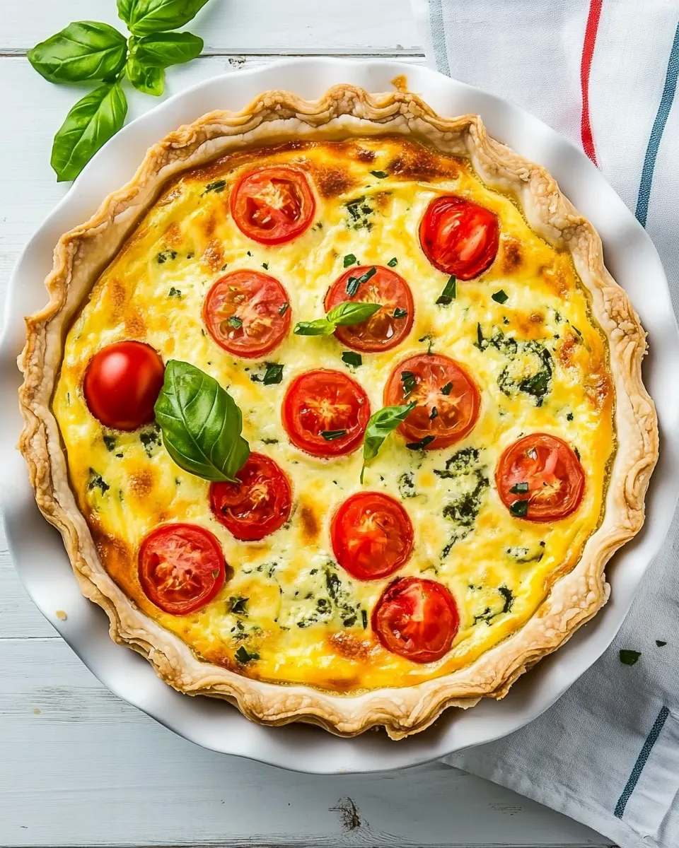 Caprese Quiche