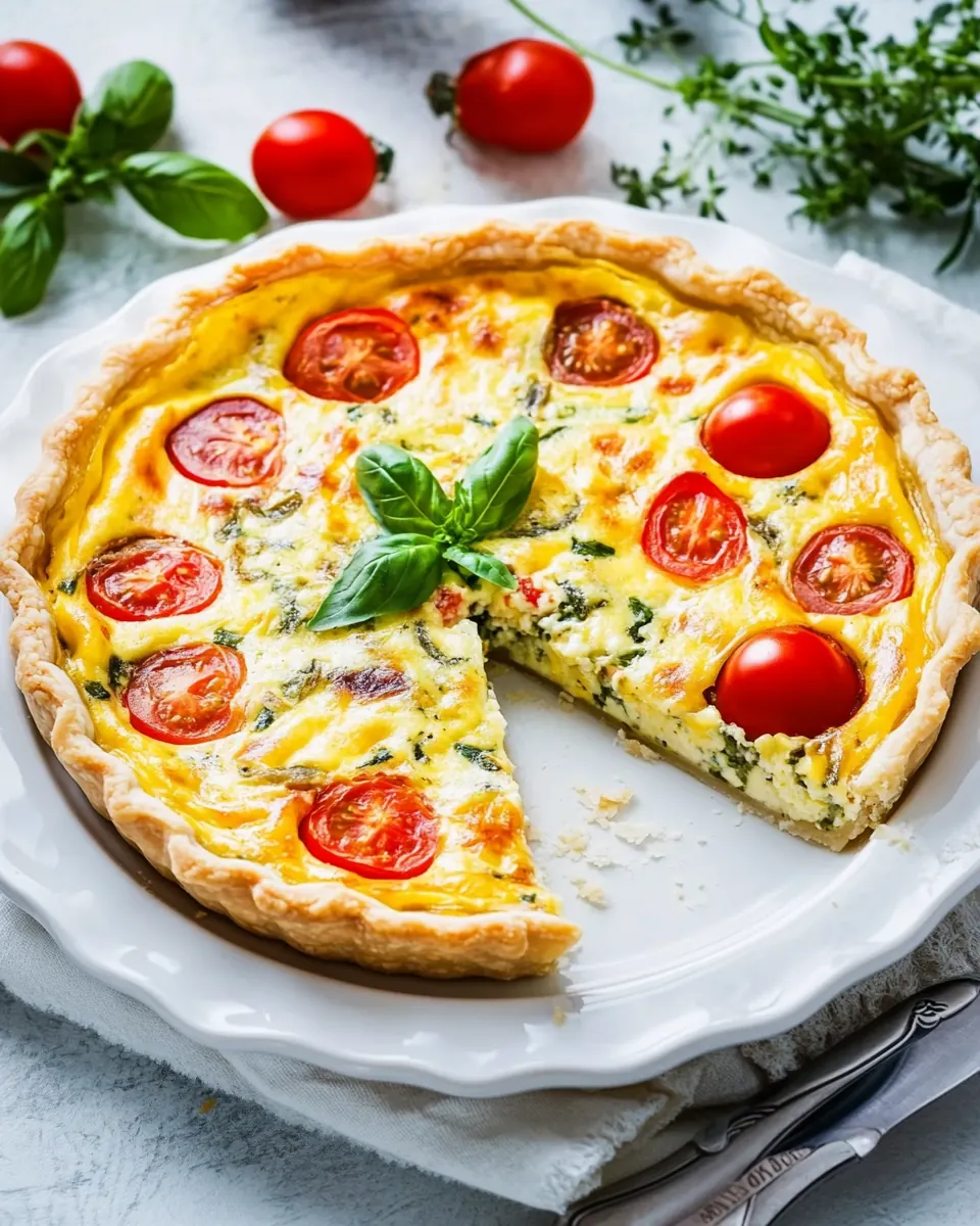 Caprese Quiche