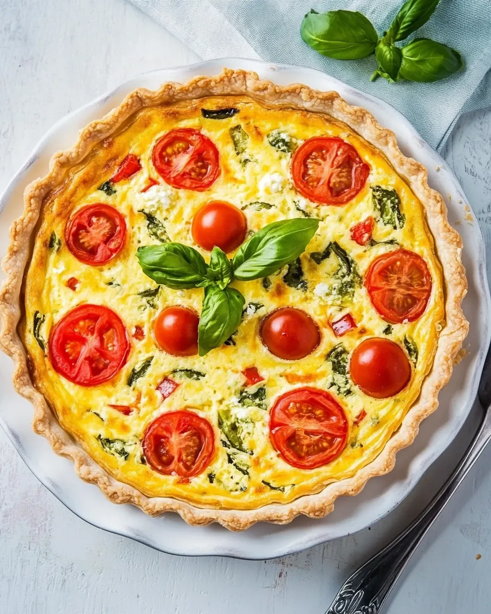 Caprese Quiche