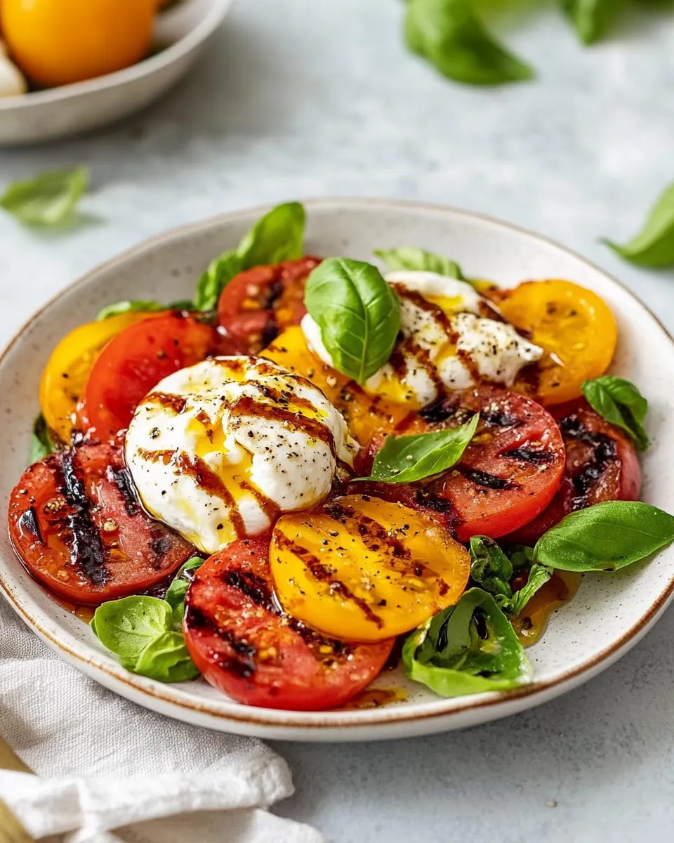 Caprese Salad with Burrata Cheese
