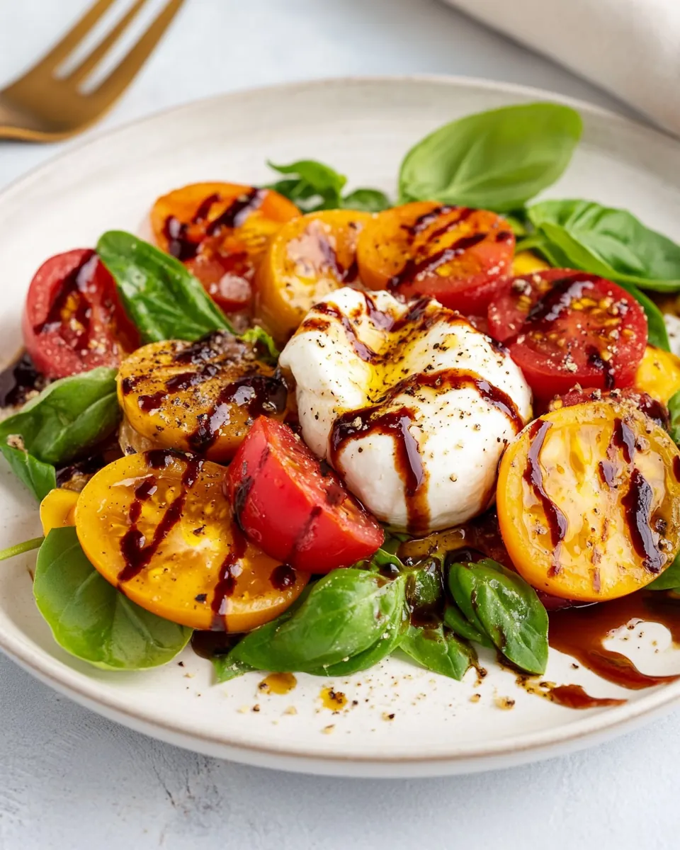 Caprese Salad with Burrata Cheese