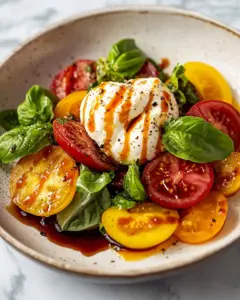 Caprese Salad with Burrata Cheese