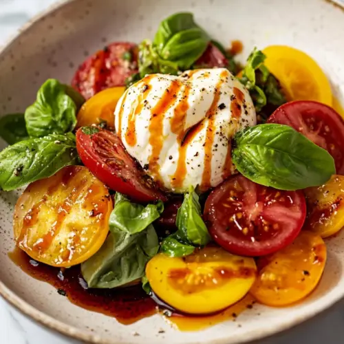 Caprese Salad with Burrata Cheese