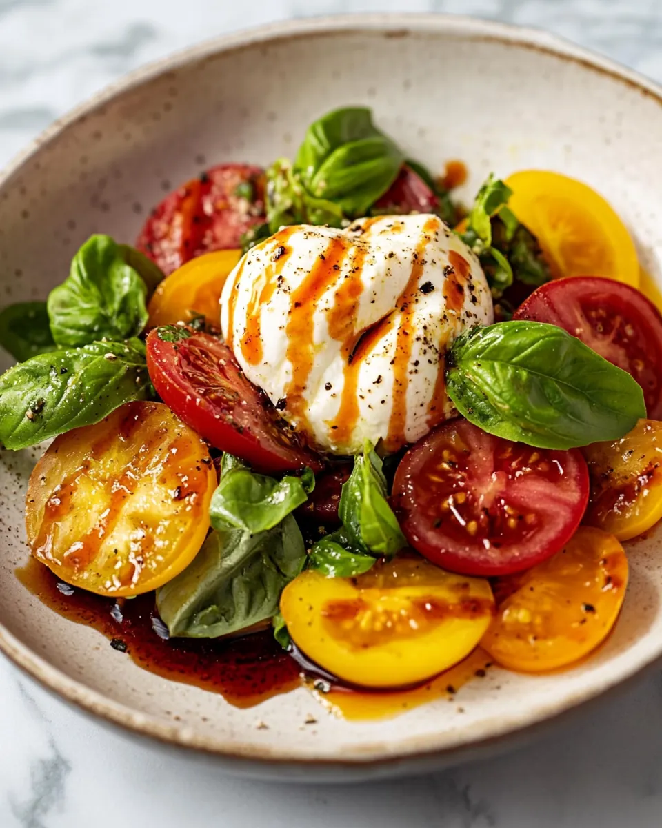 Caprese Salad with Burrata Cheese