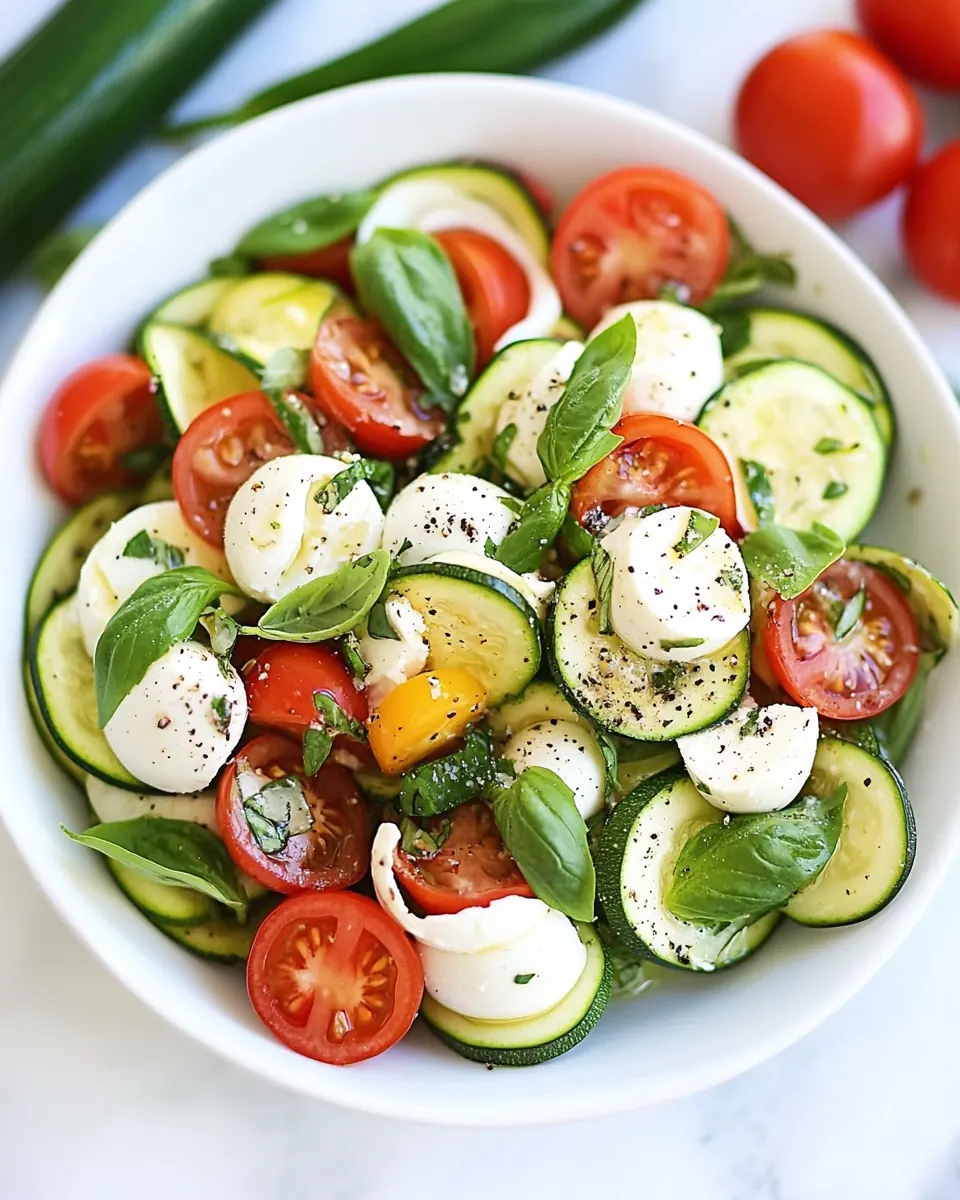 Caprese Zucchini Salad