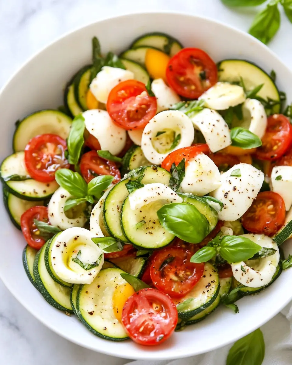 Caprese Zucchini Salad
