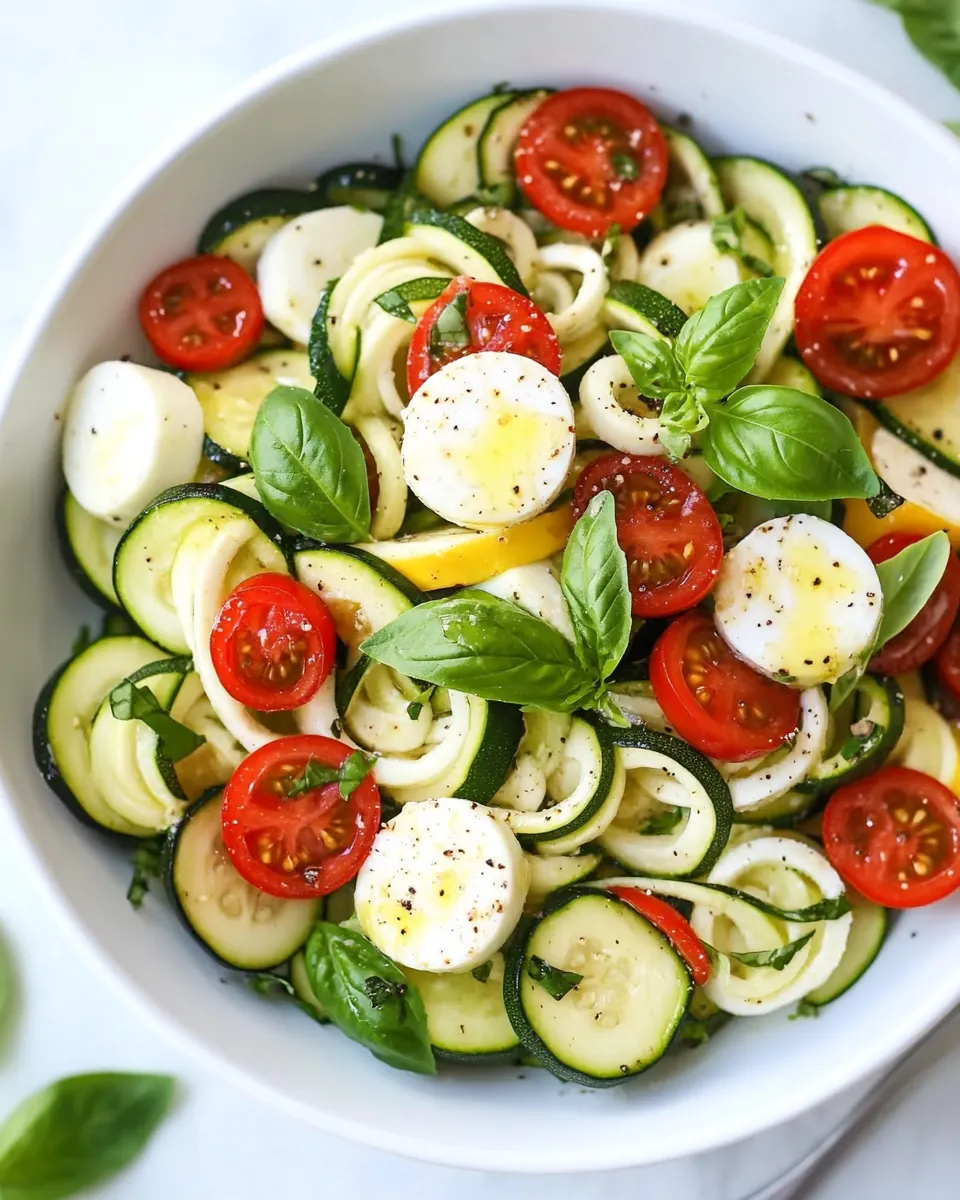 Caprese Zucchini Salad