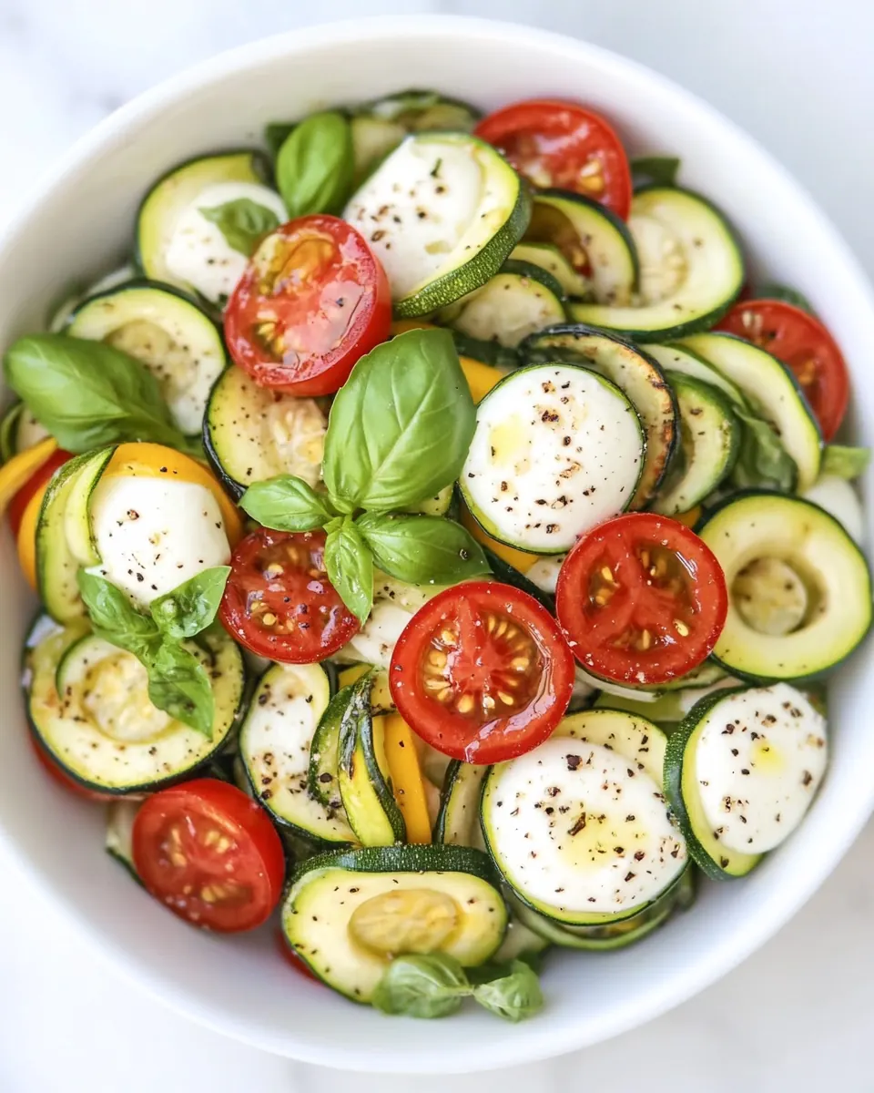 Caprese Zucchini Salad