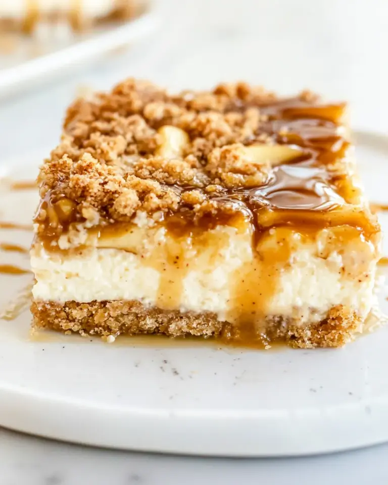Caramel Apple Cheesecake Bars