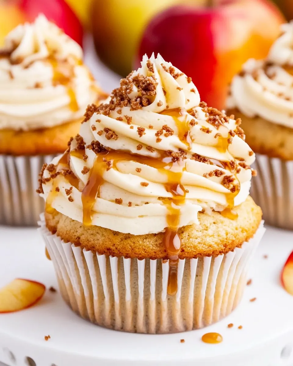Caramel Apple Cupcakes