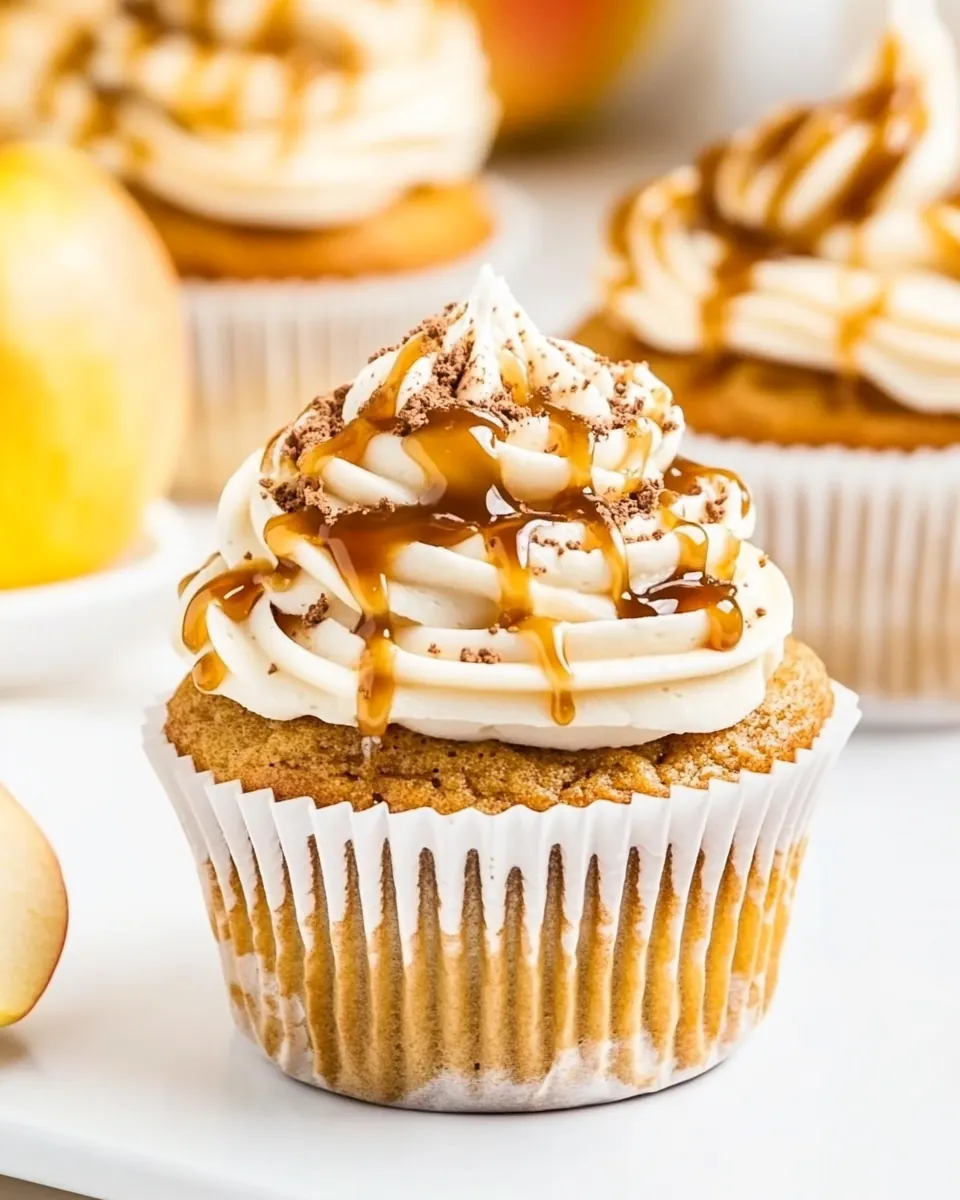 Caramel Apple Cupcakes