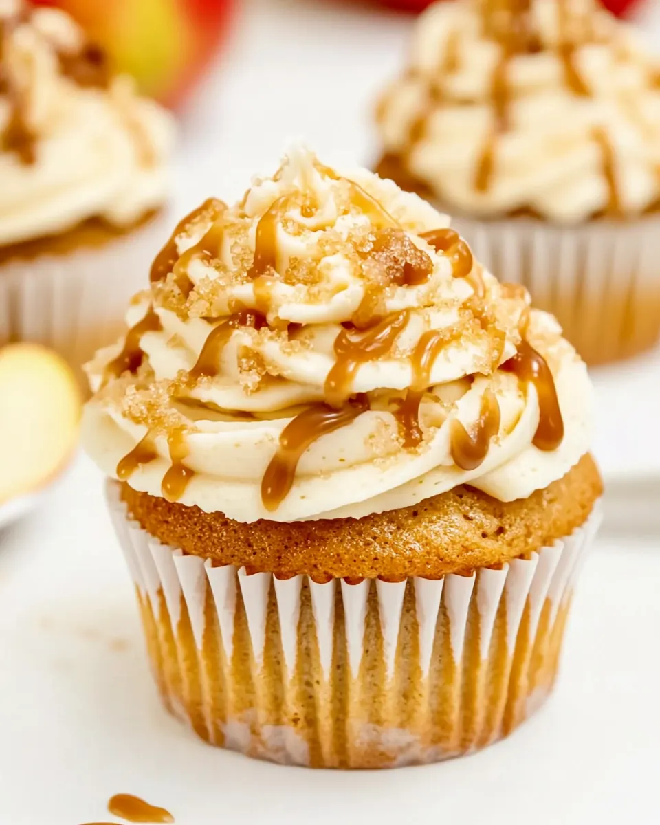 Caramel Apple Cupcakes