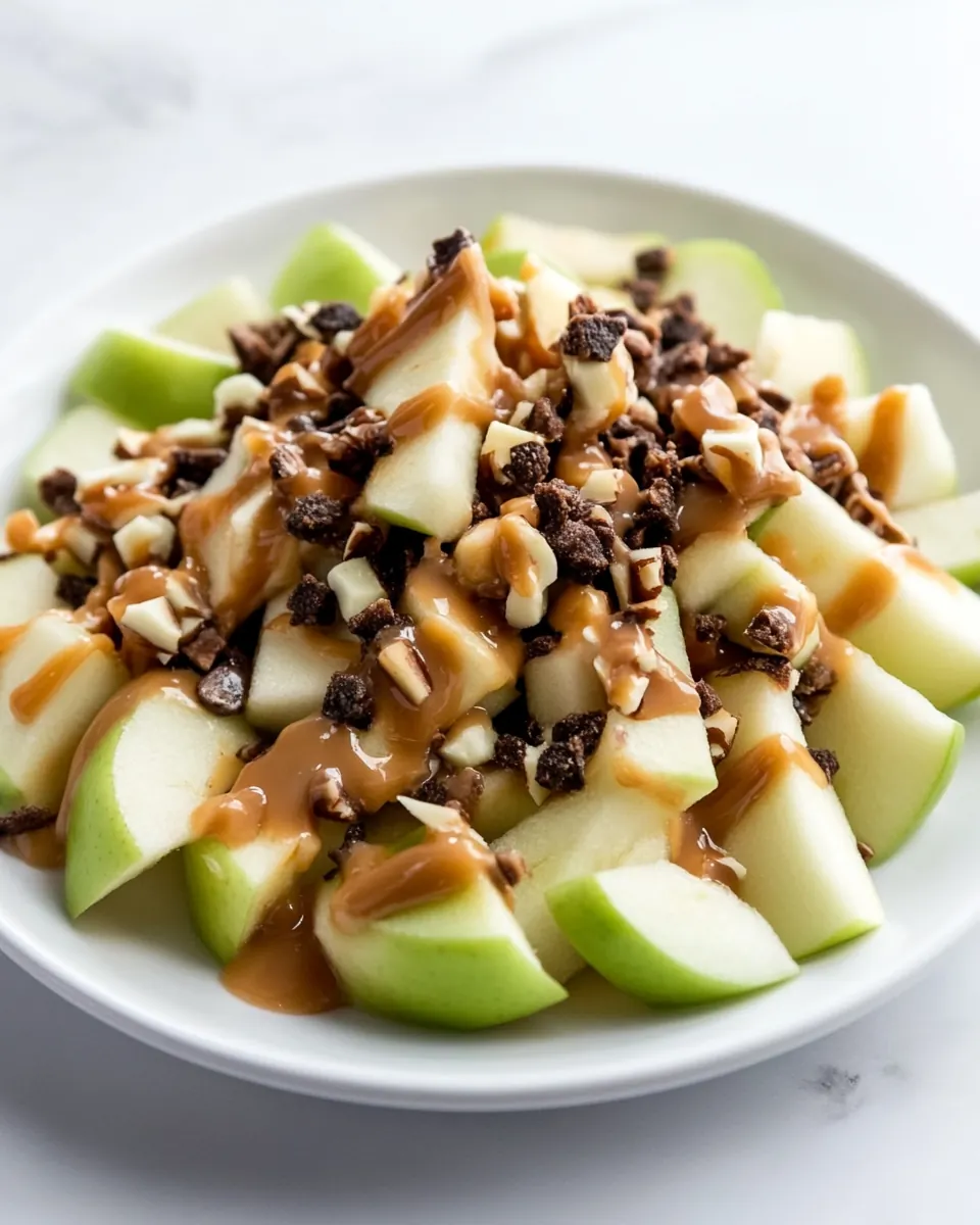 Caramel Apple Nachos Supreme