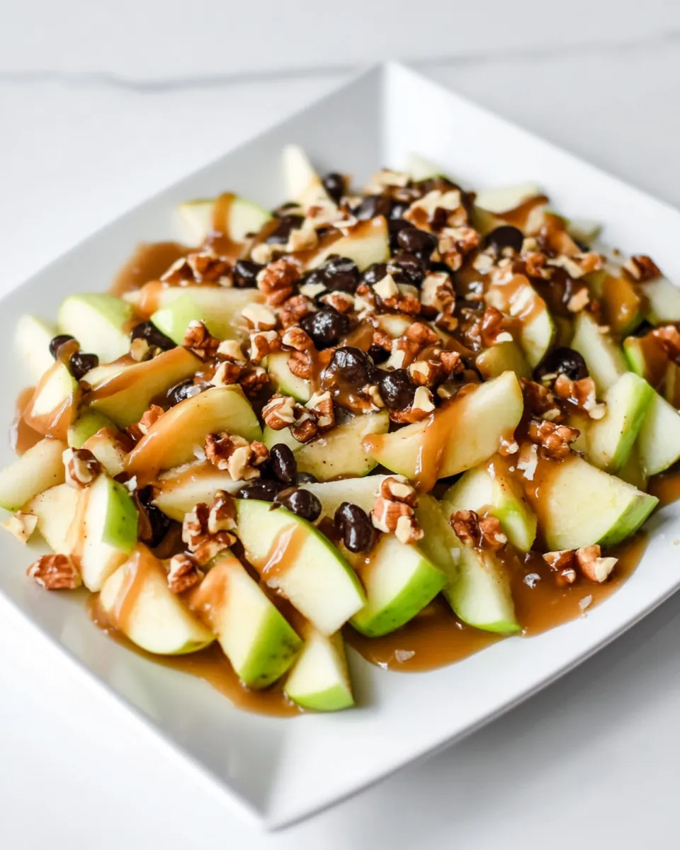 Caramel Apple Nachos Supreme