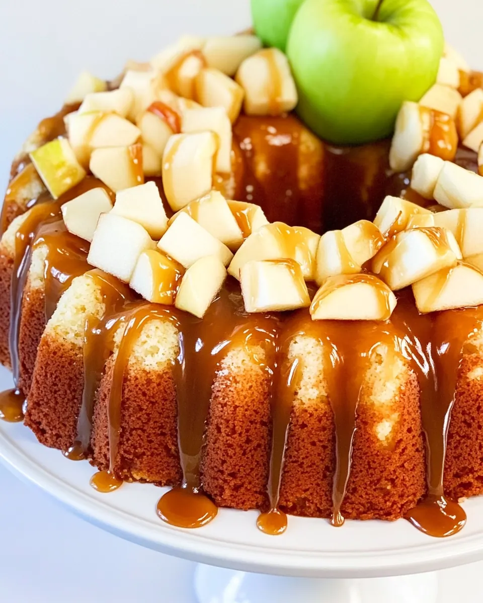 Caramel Apple Pound Cake