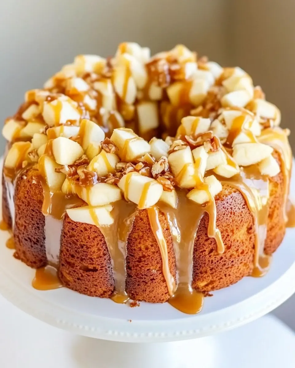 Caramel Apple Pound Cake