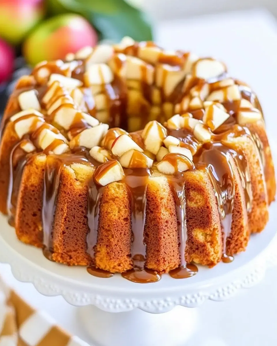 Caramel Apple Pound Cake