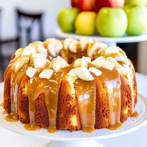 Caramel Apple Pound Cake