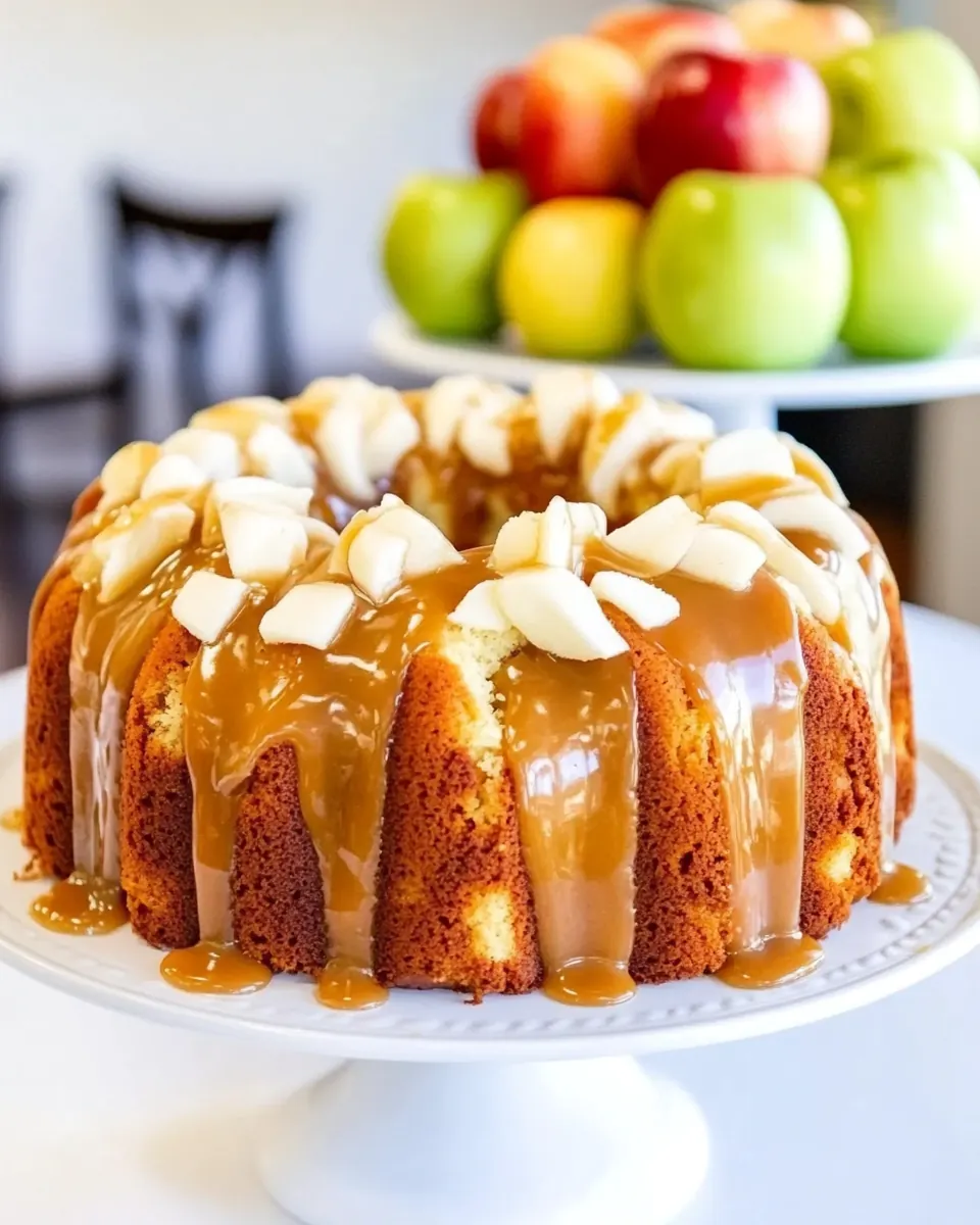 Caramel Apple Pound Cake