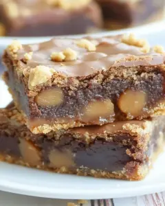 Caramel Brownie Peanut Butter Cookie Bars