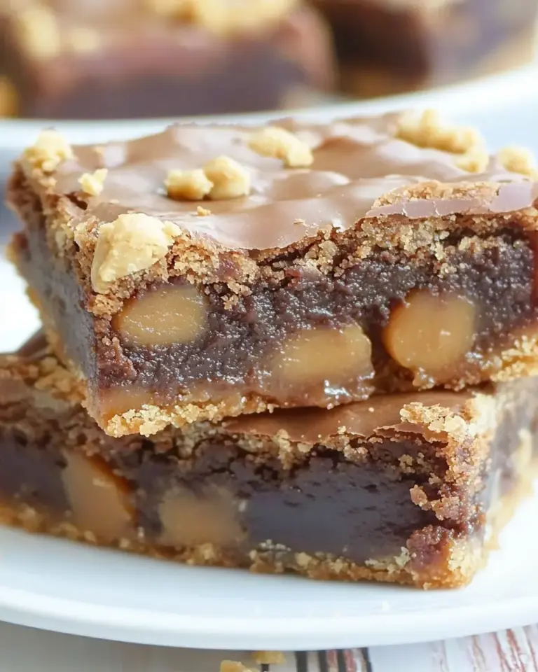 Caramel Brownie Peanut Butter Cookie Bars