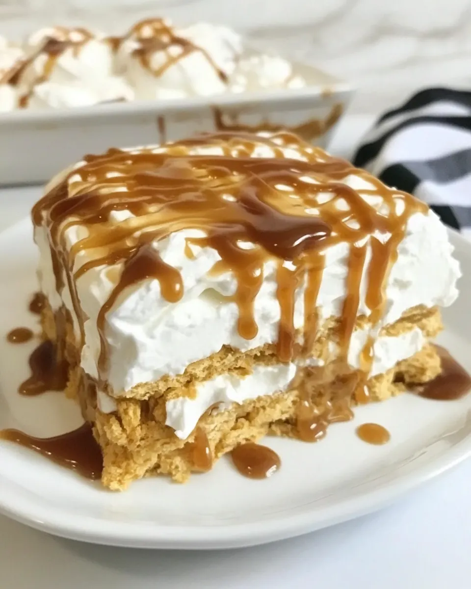 Caramel Ritz Cracker Icebox Dessert