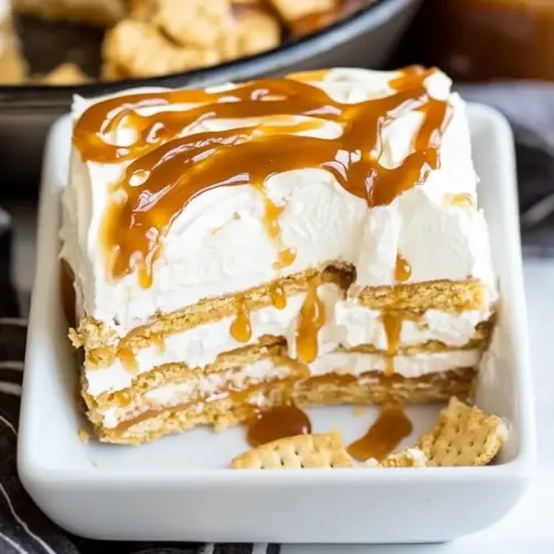 Caramel Ritz Cracker Icebox Dessert